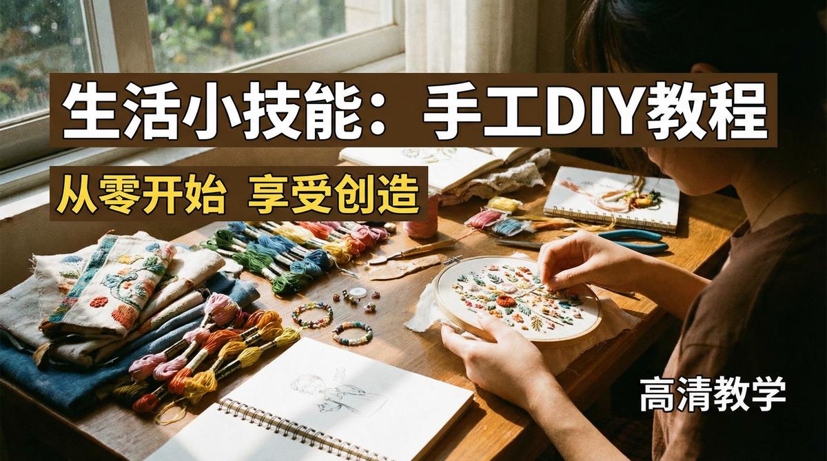 每日大赛生活技能视频教程-手工DIY